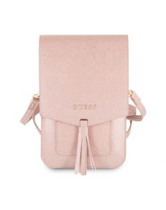 Сумка CG Mobile Wallet Bag Saffiano look для смартфонов до 7 Розовый Guess
