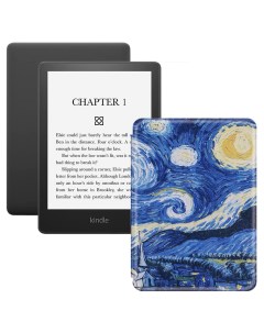 Электронная книга Kindle PaperWhite 2021 16Gb Special Offer с чехлом Van Gogh Amazon