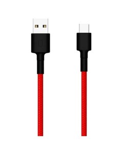 Кабель Mi Braided SJV4110GL Type C USB нейлон 1 м красный Xiaomi
