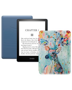 Электронная книга Kindle PaperWhite 2021 16Gb Special Offer Denim с чехлом Deer Amazon