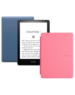 Электронная книга Kindle PaperWhite 2021 16Gb Special Offer Denim с чехлом Pink Amazon