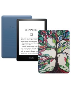 Электронная книга Kindle PaperWhite 2021 16Gb Special Offer Denim с чехлом Tree Amazon