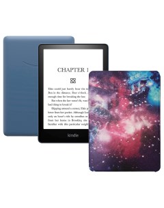 Электронная книга Kindle PaperWhite 2021 16Gb Special Offer Denim с чехлом Space Amazon