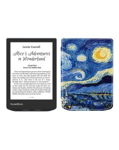 Электронная книга 629 Verse Bright Blue с чехлом ReaderONE Van Gogh Pocketbook