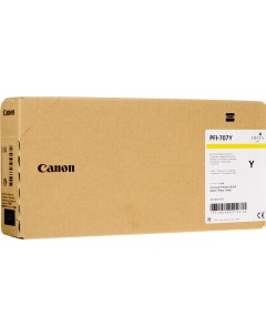 Картридж для струйного принтера PFI 707Y желтый оригинал Canon