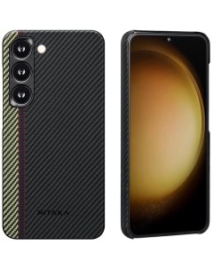Чехол MagEZ 3 Case для Samsung Galaxy S23 кевлар черный зеленый FO2301 Pitaka