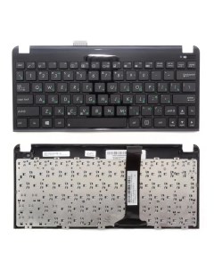 Клавиатура для ноутбука Asus Eee PC 1015E Series черная с черным топкейсом p n 90NB00J2 Vbparts