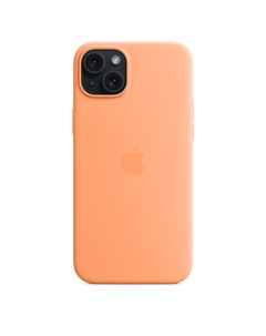 Чехол Silicone Case with MagSafe для iPhone 15 Plus Orange Sorbet MT173 Apple