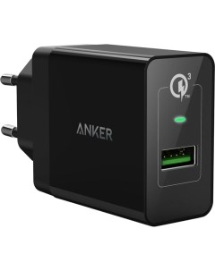 Сетевое зарядное устройство PowerPort 1xUSB 3 A black Anker