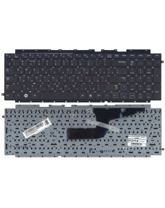 Клавиатура для ноутбука Samsung RC710 RC711 черная с железной подложкой версия 2 Vbparts