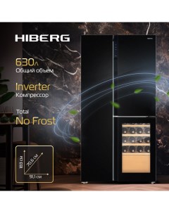 Холодильник RFS 700DX NFGB черный Hiberg
