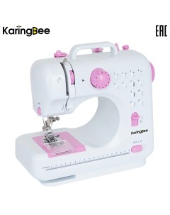 Швейная машина FHSM 505 белый розовый Karingbee