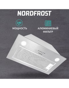 Вытяжка встраиваемая FB 6060 X серебристая Nordfrost