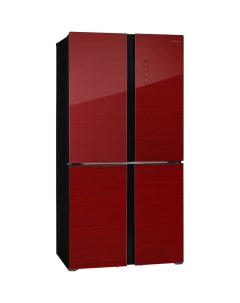 Холодильник RFQ 500DX NFGR красный Hiberg