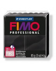 Глина полимерная Professional запекаемая 85 грамм черный Staedtler 8004 9 Fimo