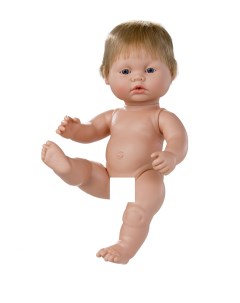 Кукла виниловая 38см Newborn без одежды 7056 Berjuan