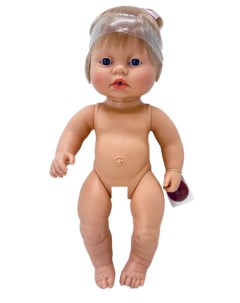Кукла виниловая 38см Newborn без одежды 7057 Berjuan