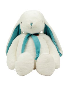 Мягкие игрушки Кролик белый бирюзовый Lapkin