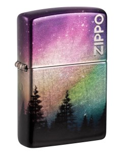 Зажигалка кремниевая Colorful Sky с покрытием 540 Tumbled Chrome 48771 Zippo