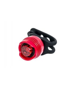 Мини фонарик для велосипеда 04124805 красный 1 шт Nobrand