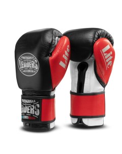 Перчатки боксерские LiteSeries черно красные 20 oz Leaders