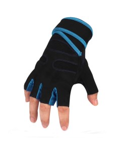 Нейлоновые противоскользящие перчатки для занятий спортом 04124999 голубой р р L Nobrand