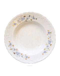 Тарелка суповая Rococo фарфоровая 22 5 см 10684 Cmielow