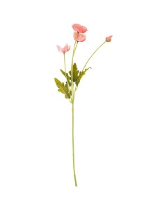 Цветок искусственный Мак Розовый 60 См Lefard