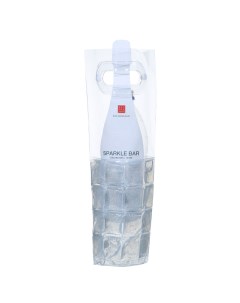 Сумка для охлаждения бутылки 30 см пластик серебристые блестки Sparkle bar Kuchenland