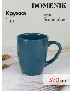 Кружка 370 мл керамическая синяя Domenik
