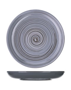 Миска Пинки для вторых блюд 180х180х30мм керамика серый Борисовская керамика