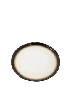 Тарелка обеденная 7368830 27 см коричневый белый Coincasa