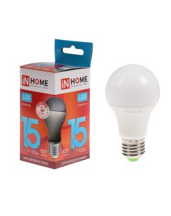 INhome Лампа светодиодная LED A60 VC Е27 15 Вт 230 В 4000 К 1350 Лм In home