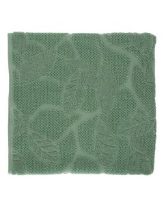 Полотенце Листья 50 x 80 см махровое зеленое Cleanelly