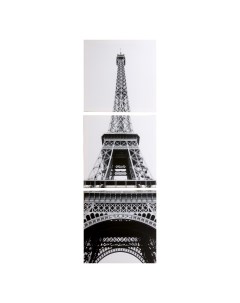 Модульная картина Эйфелева башня 3 35х35 35х105 см Nobrand