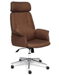 Кресло компьютерное офисное на колесиках CHARM коричневый Tetchair