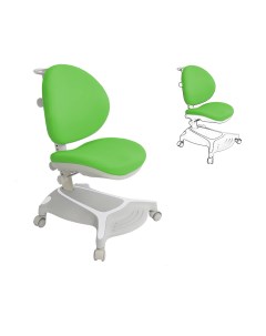 Детское кресло Adonis Grey с зеленым чехлом 222818 Cubby