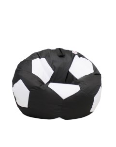 Кресло мешок Мяч XXXL бело черный Pufon