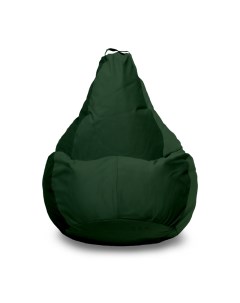 Кресло мешок Груша XXL микровелюр темно зеленый Pufon