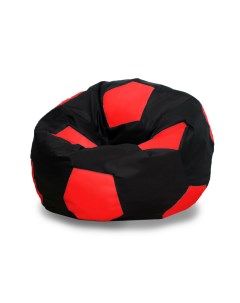 Кресло мешок Мяч XL черно красный Pufon