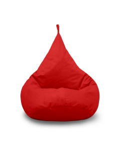 Кресло мешок Груша XL микровелюр красный Pufon