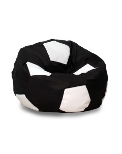 Кресло мешок Мяч XL черно белый Pufon