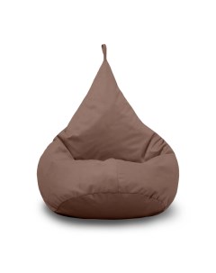 Кресло мешок Груша XL микровелюр шоколадный Pufon