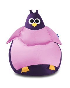 Кресло мешок Сова XXXL розово фиолетовый Pufon