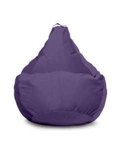 Кресло мешок Груша XXXXL микровелюр фиолетовый Pufon