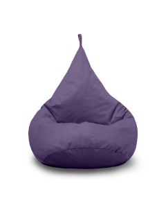 Кресло мешок Груша XL микровелюр фиолетовый Pufon