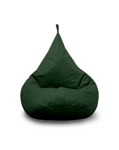 Кресло мешок Груша XL микровелюр темно зеленый Pufon