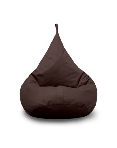 Кресло мешок Груша XL микровелюр темно коричневый Pufon
