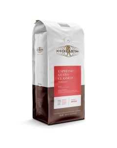 Кофе Espresso Gusto Classico арабика в зернах 1 кг Miscela d'oro