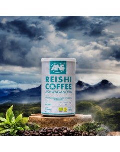 Кофе растворимый с рейши черный Bio Ashwagandha Арабика 33 порции 100 г Ani